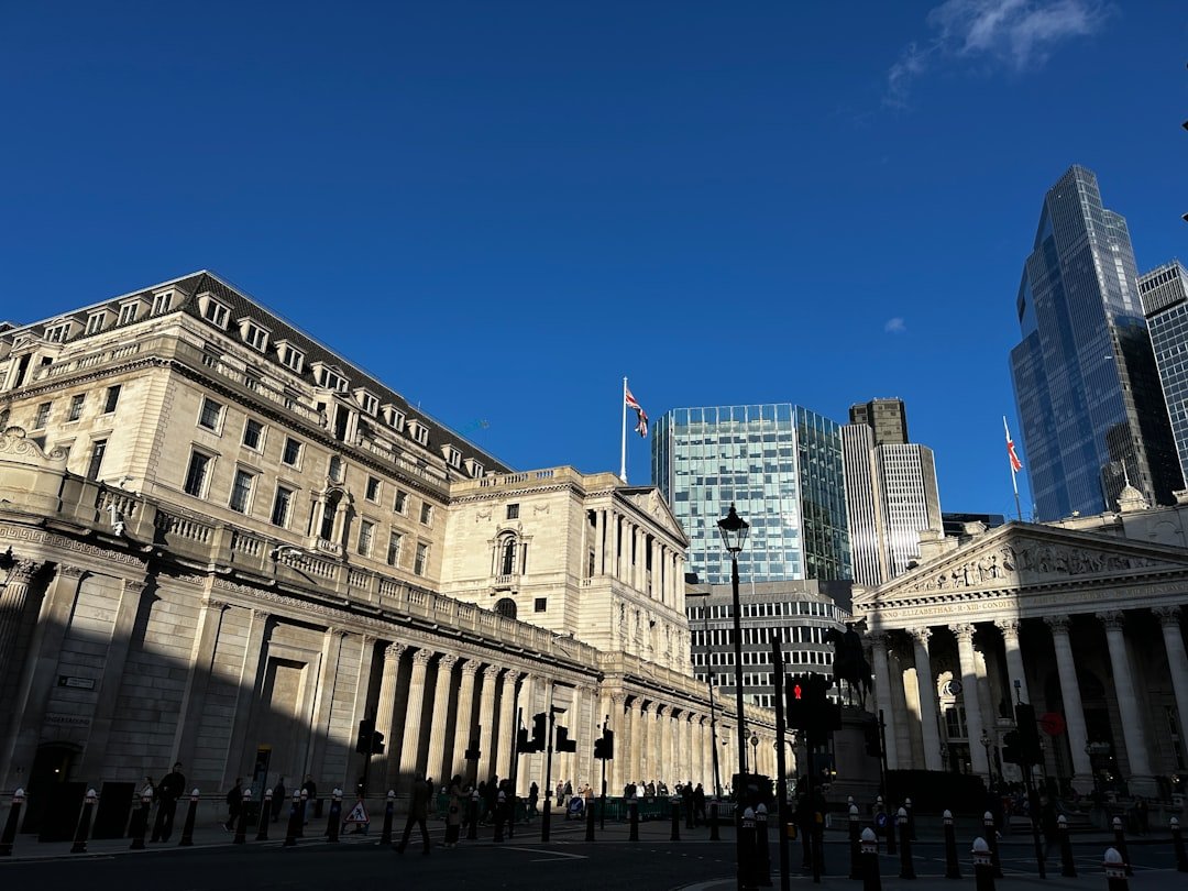 London city skyline representing the British pound and UK financial markets